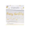 Gold Glitter Happy Birthday Banner Kit 1.6m