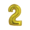 Gold Holographic Foil Number Balloon 2