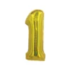 Gold Holographic Foil Number Balloon 1