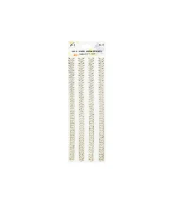 Gold Jewel Look Sticker 4pc