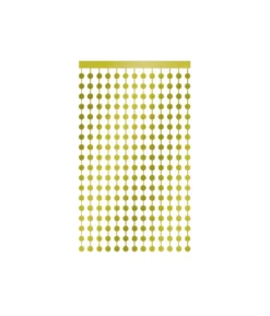 Gold Round Foil Backdrop 1x2m