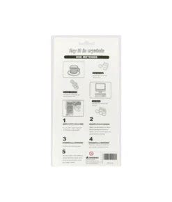 Gold Round Mirror stickers 19.5x10cm 15pc