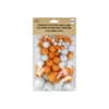 Gold & Silver Glitter Pom Poms Assorted 100pc