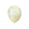 Gold Star Confetti Balloon 12inch 6pk