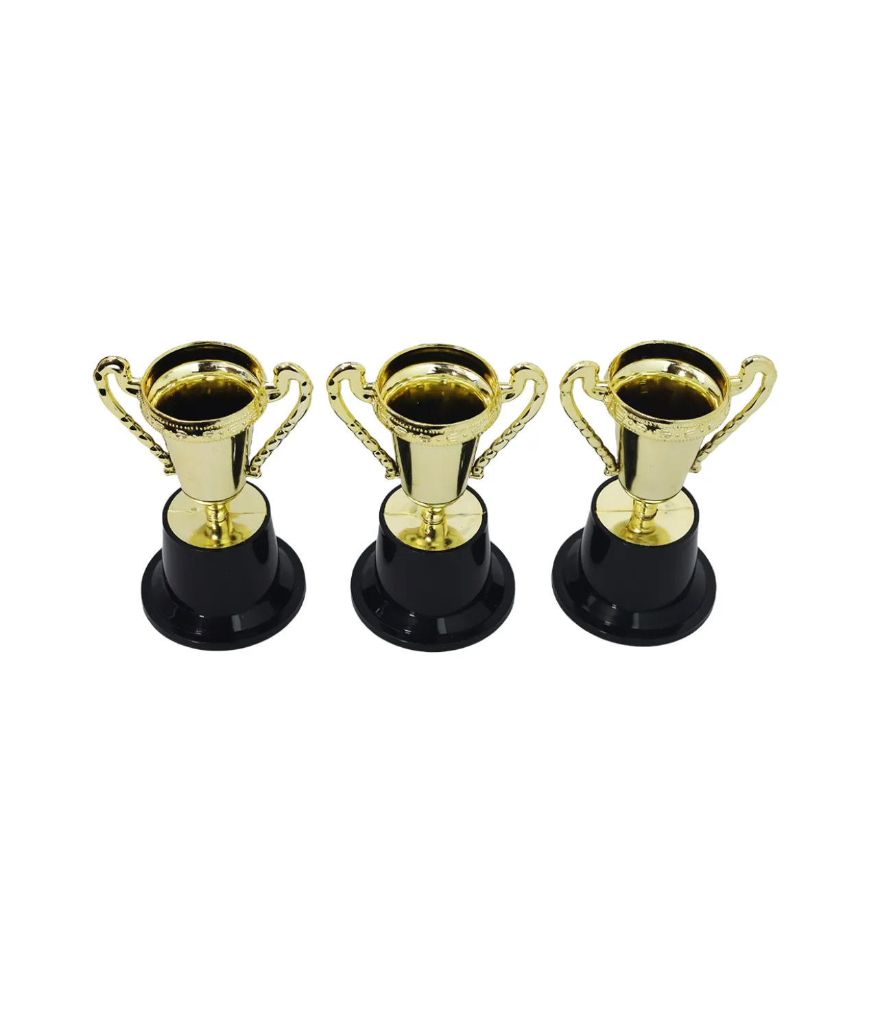 Gold Trophy Set 8 x 12cm 3pc