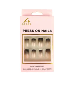 Gradient Colored Press On Nails 24pc