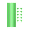 Green Balloon Stick & Cup Set 12pk