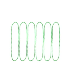 Green Bead Necklaces 78cm 6pk