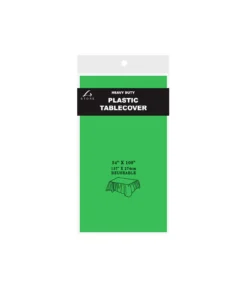 Green Plastic Tablecover 137x274cm