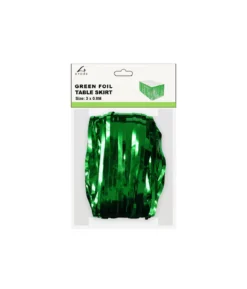 Green Table Skirt 3×0.8m