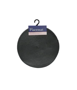 Grey PP Placemat Round 38cm