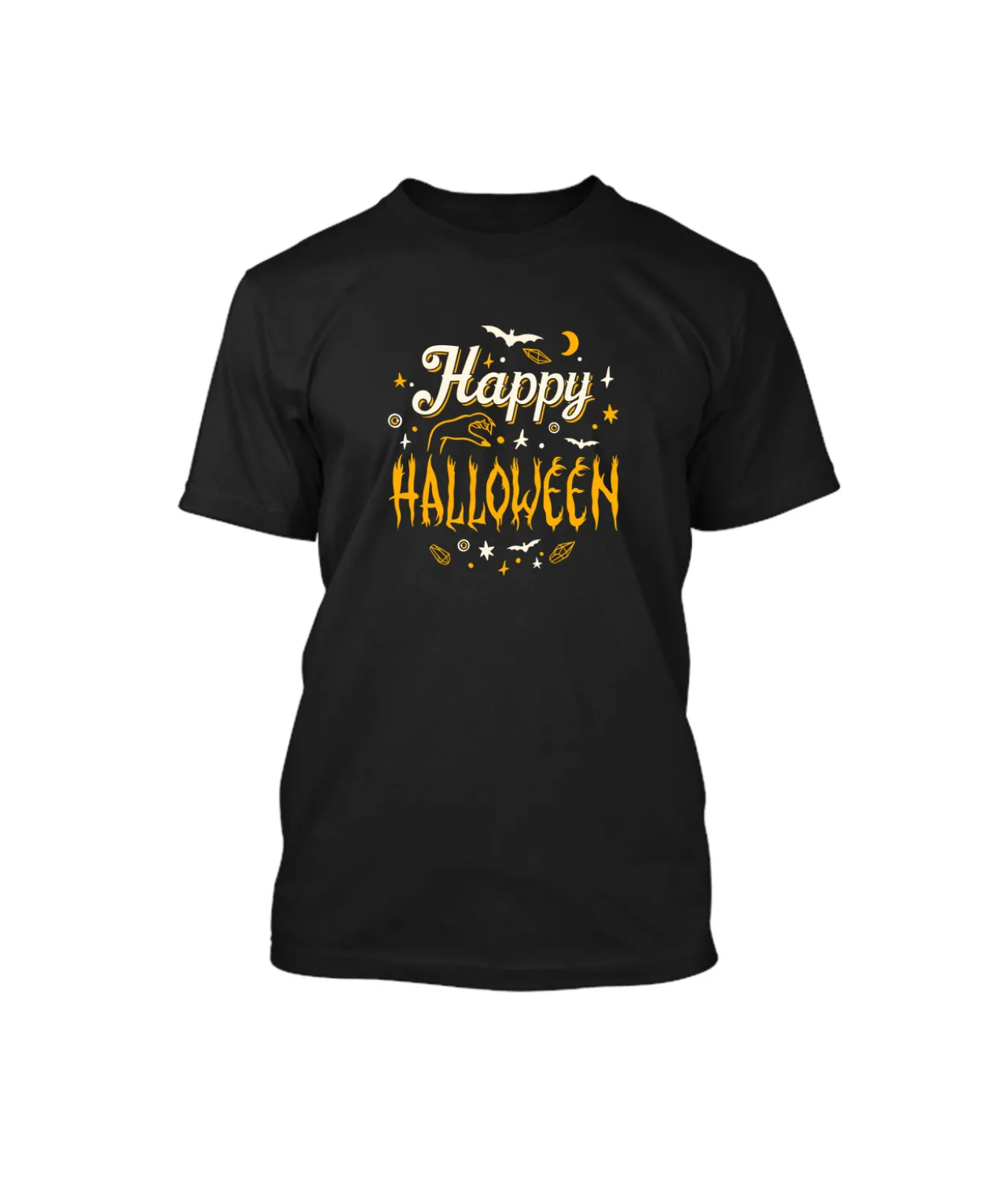 Halloween Design Black T Shirt