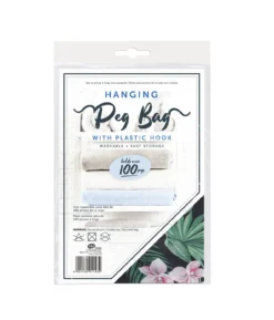 Hanging Peg Bag With 100 Pegs