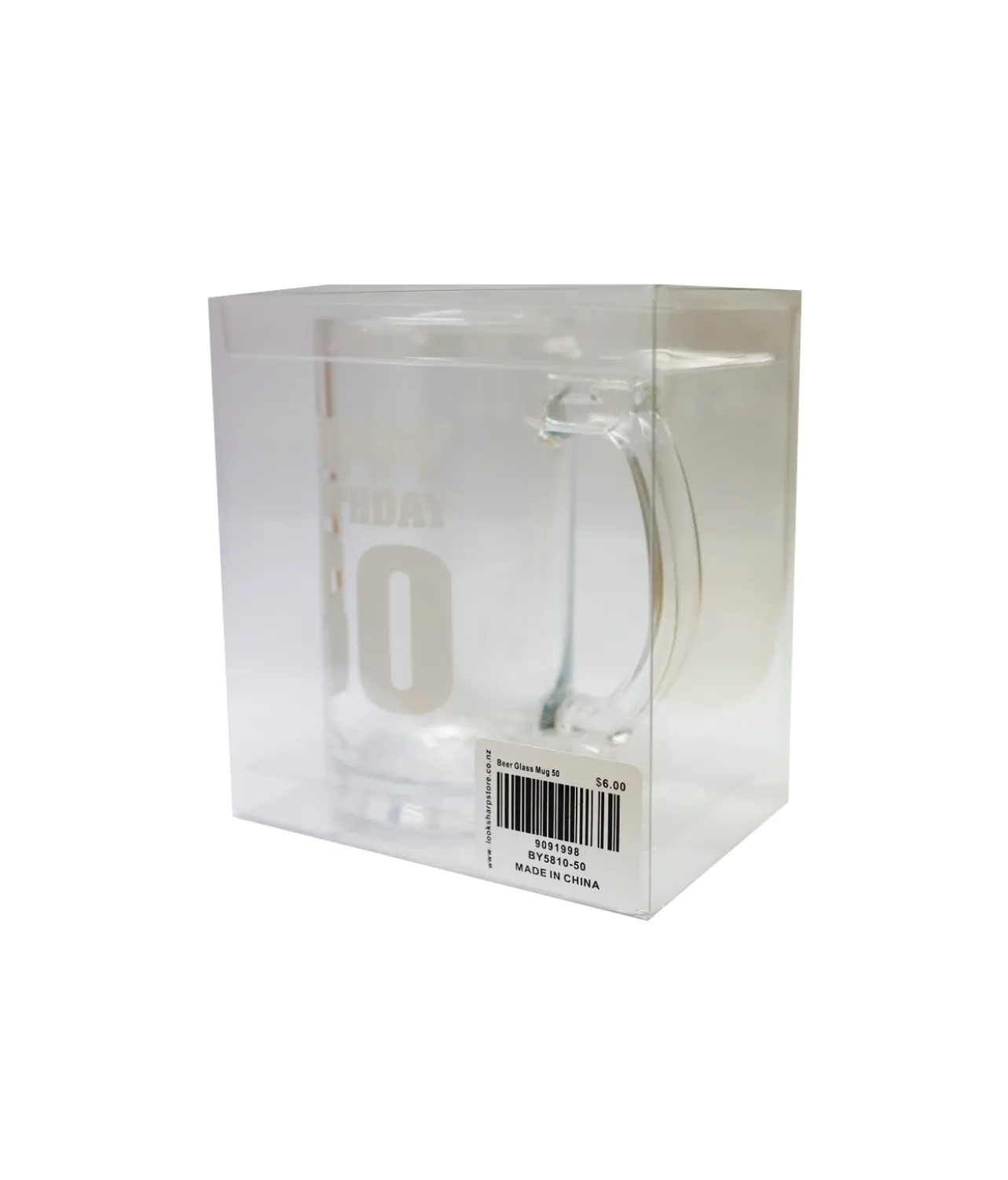Happy Birthday 50 Beer Glass Mug