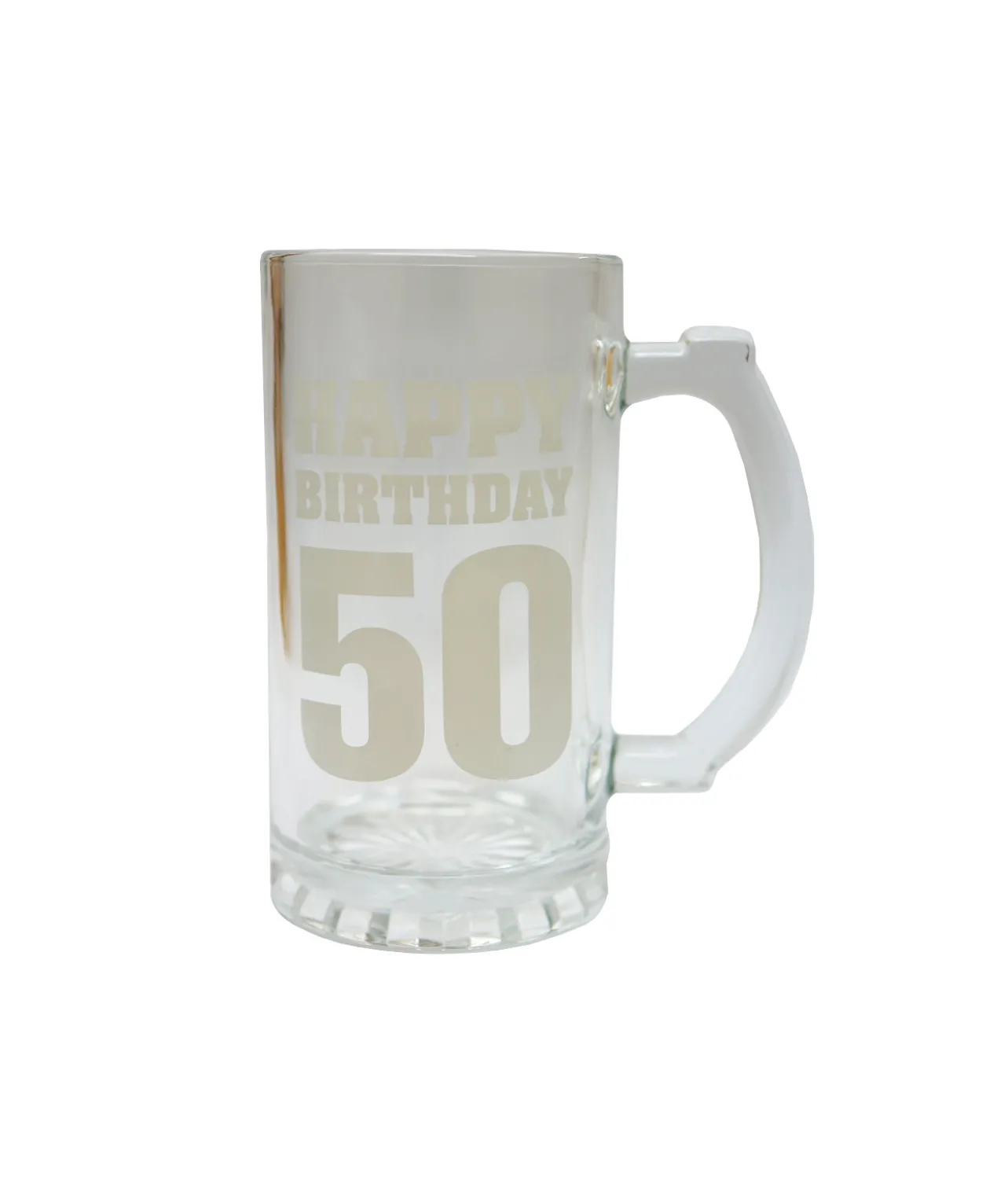 Happy Birthday 50 Beer Glass Mug