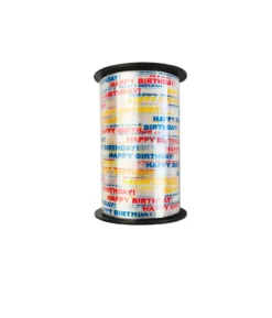 Happy Birthday Curling Ribbon Roll 5mm x 228m