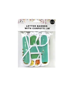 Happy Birthday Letter Banner With Confetti 3m