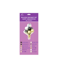 Happy Graduation Balloon Bouquet Set 30x50cm