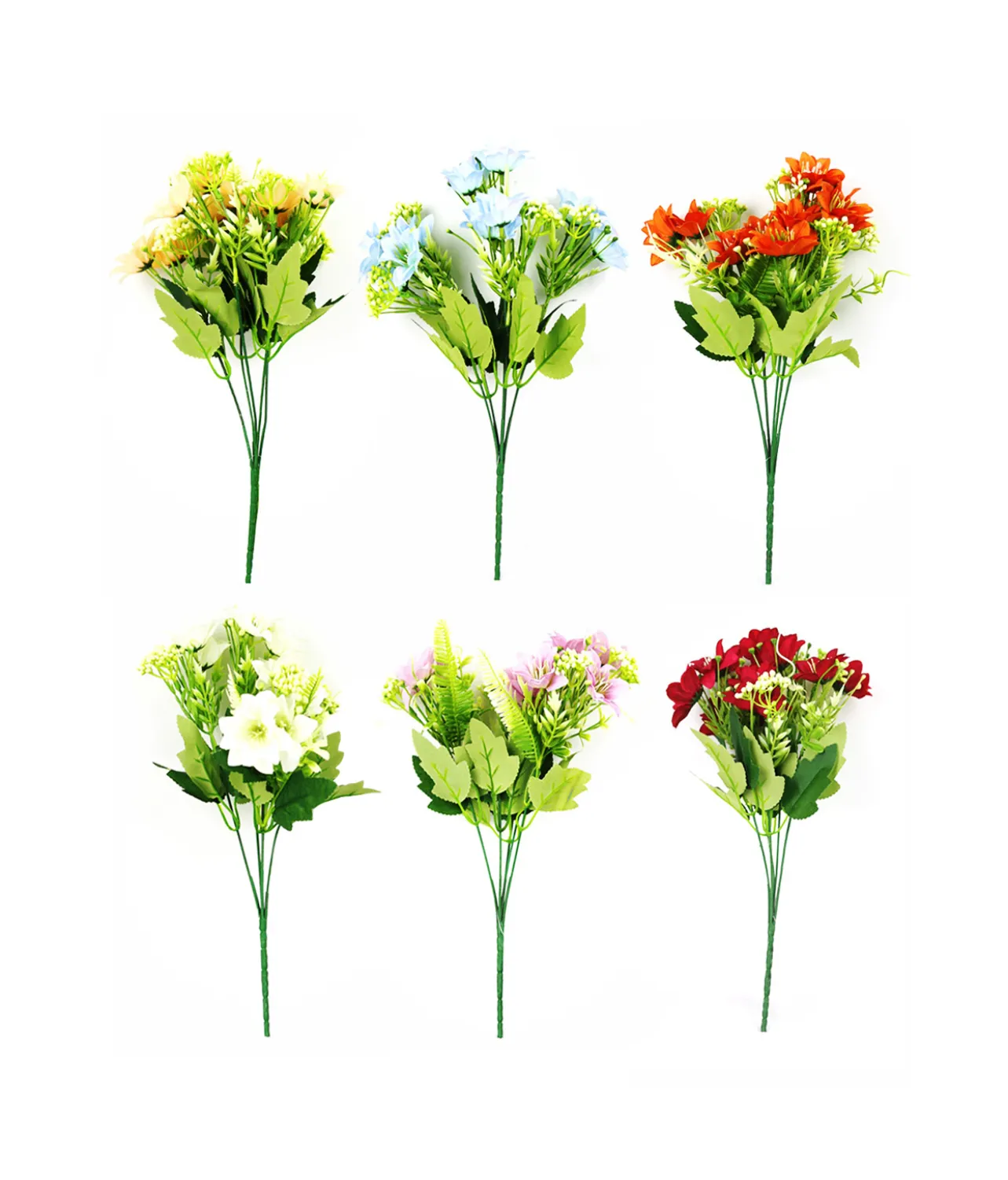 10 Head Lily Bunch Assorted 34cm