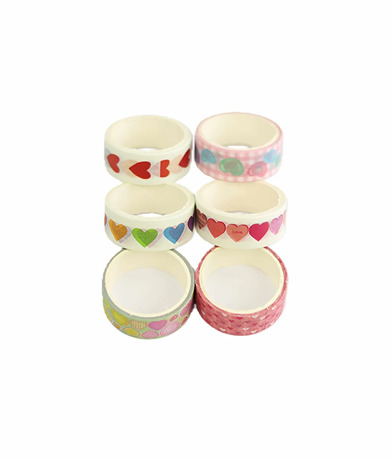 Heart Washi Tape 6pk