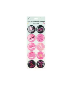 Hen’s Night Badges 5.8cm 10pk