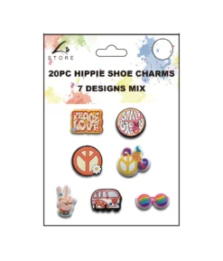 Hippie Shoe Charms 20pc