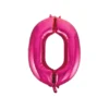 Hot Pink Foil Number Balloon 0