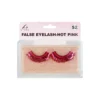 Hot Pink Metallic False Eyelashes