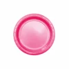 Hot Pink Paper Plates 12x9in