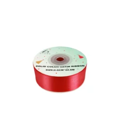 Hot Pink Solid Colour Satin Ribbon 2.5cm