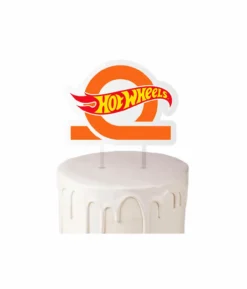 Hot Wheels Acrylic Cake Topper 15cm x 17.3cm