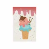 Ice Cream Note Pad 60 Sheets 4Pc 6.5×9.5cm