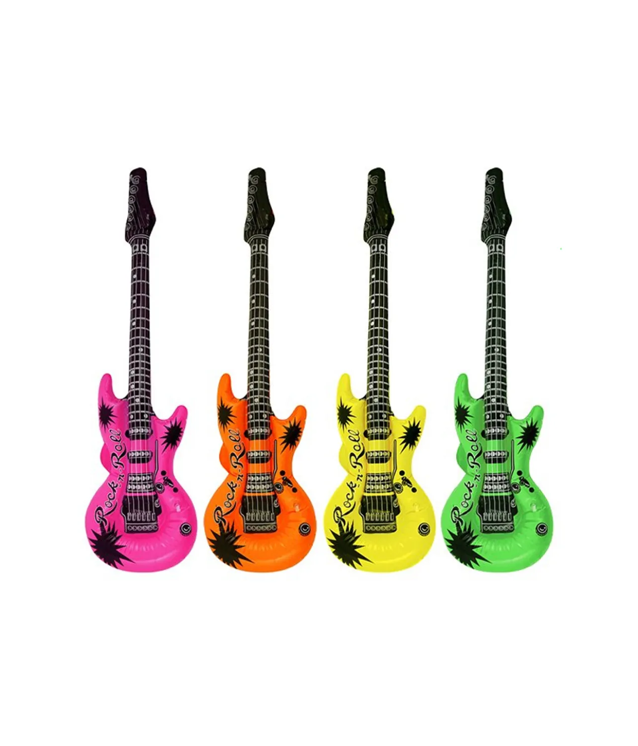 Inflatable Neon Guitar Assorted 106cm