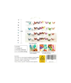 Iridiscent Hollowed-out Butterfly String 1.8m