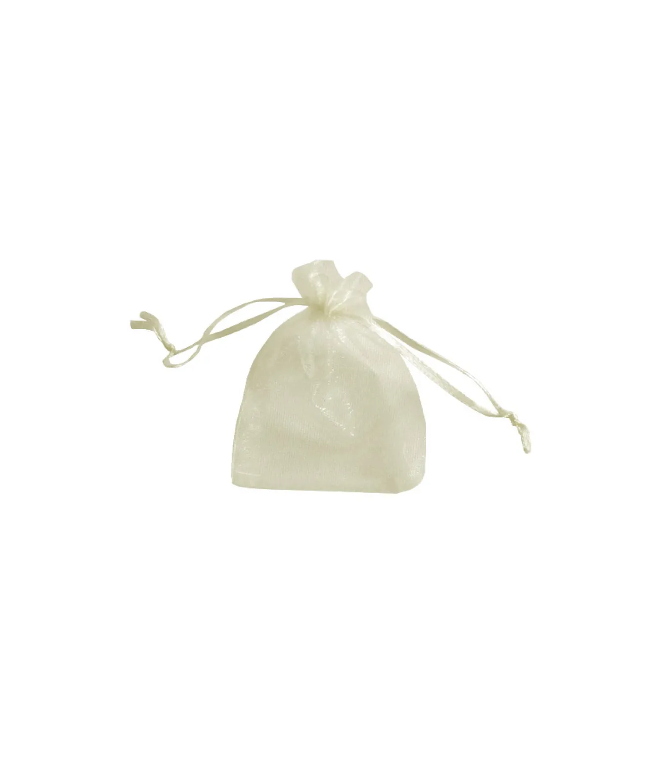 Ivory Medium Organza Bags 12pc