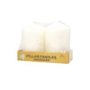 Ivory Pillar Candle 2pc 525g