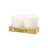 Ivory Pillar Candle 2pc 390g