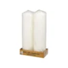 Ivory Pillar Candle 2pc 290g