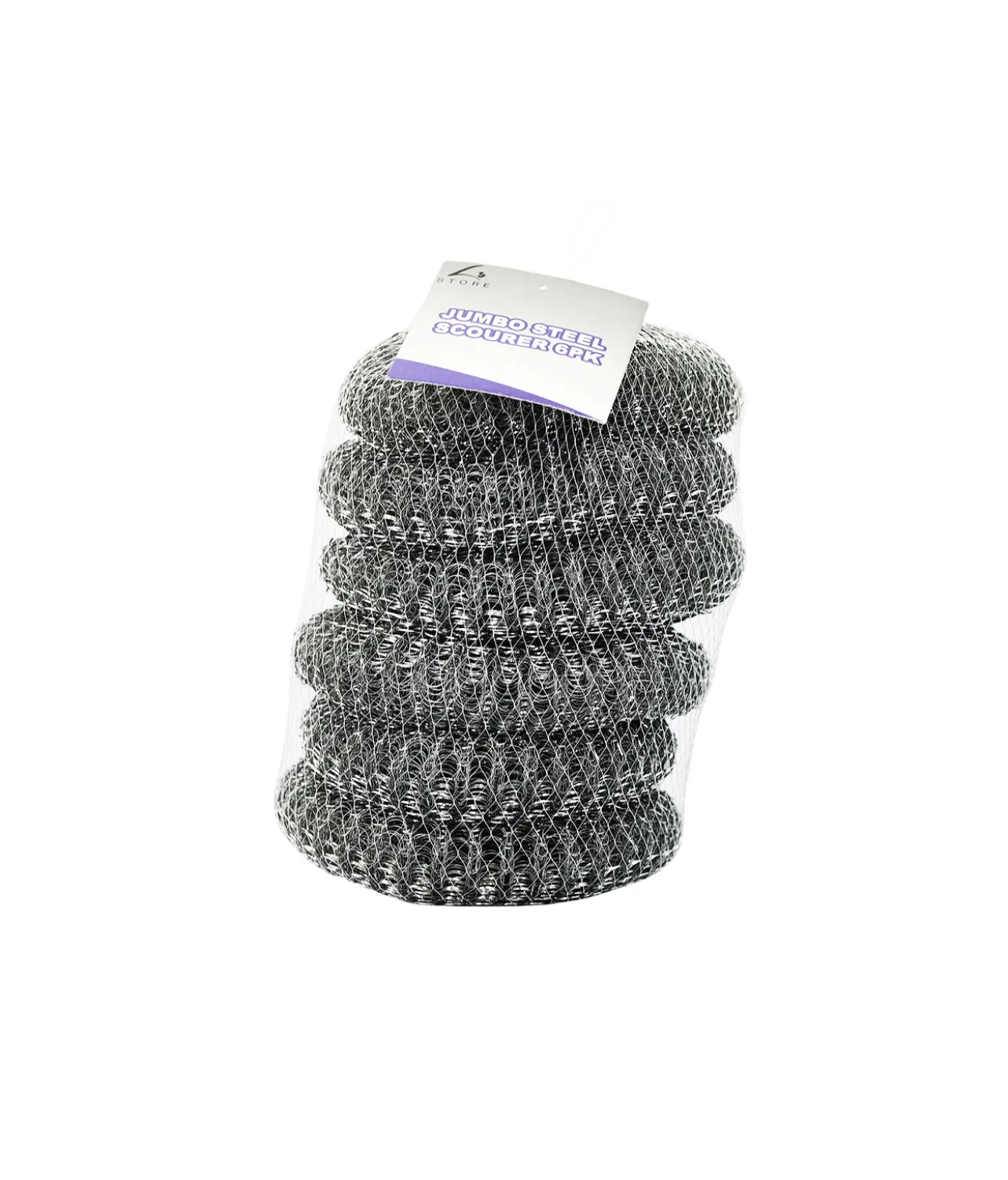 Jumbo Steel Scourer 6pk 12cm