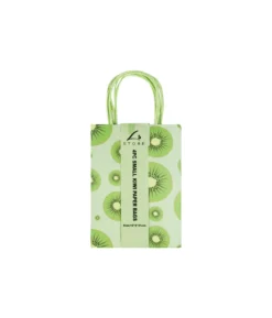 Kiwifruit Printed Paper Bags 21cm 4pk