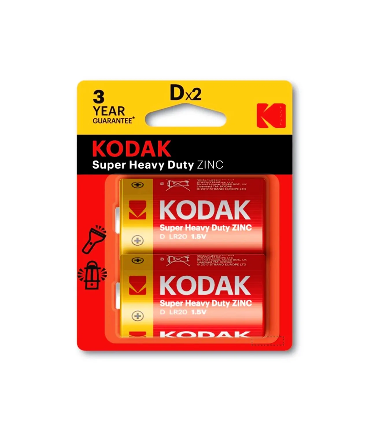 Kodak Heavy Duty Battery LR20 2pk