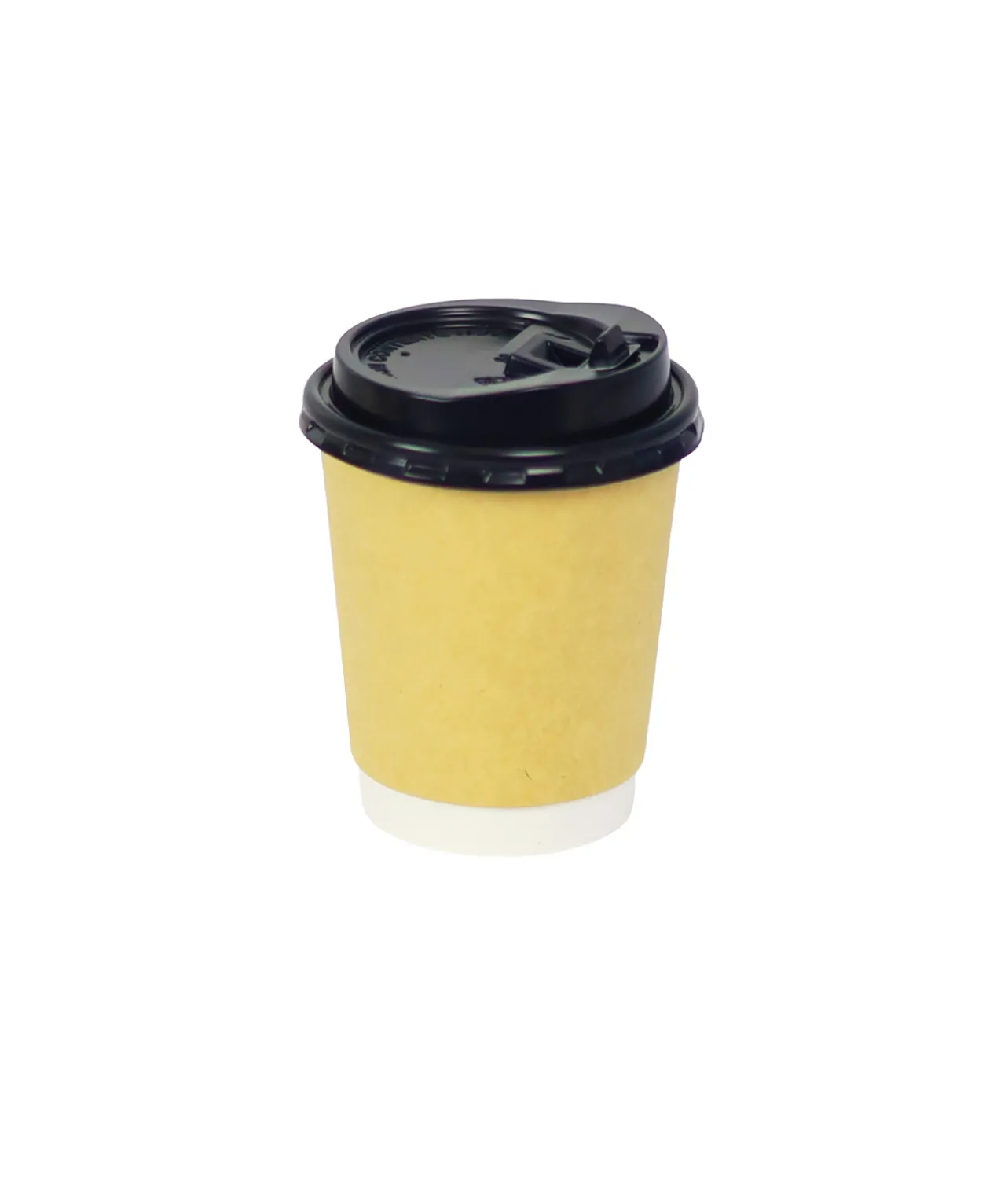 Kraft Double Wall Coffee Cups with Lid 24x12oz