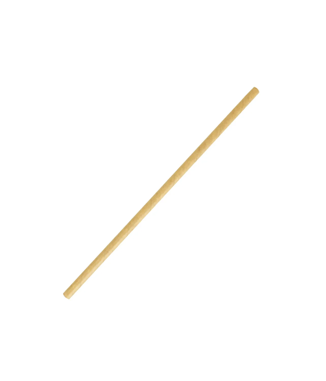 Kraft Natural Paper Straws 6x198mm 40pc