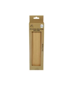 Kraft Natural Paper Straws 6x198mm 40pc