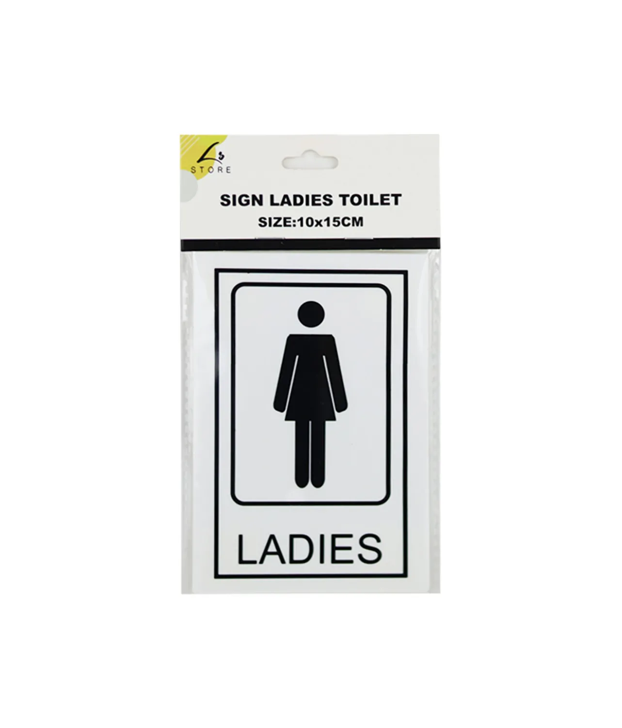 Ladies Toilet Sign 10x15cm