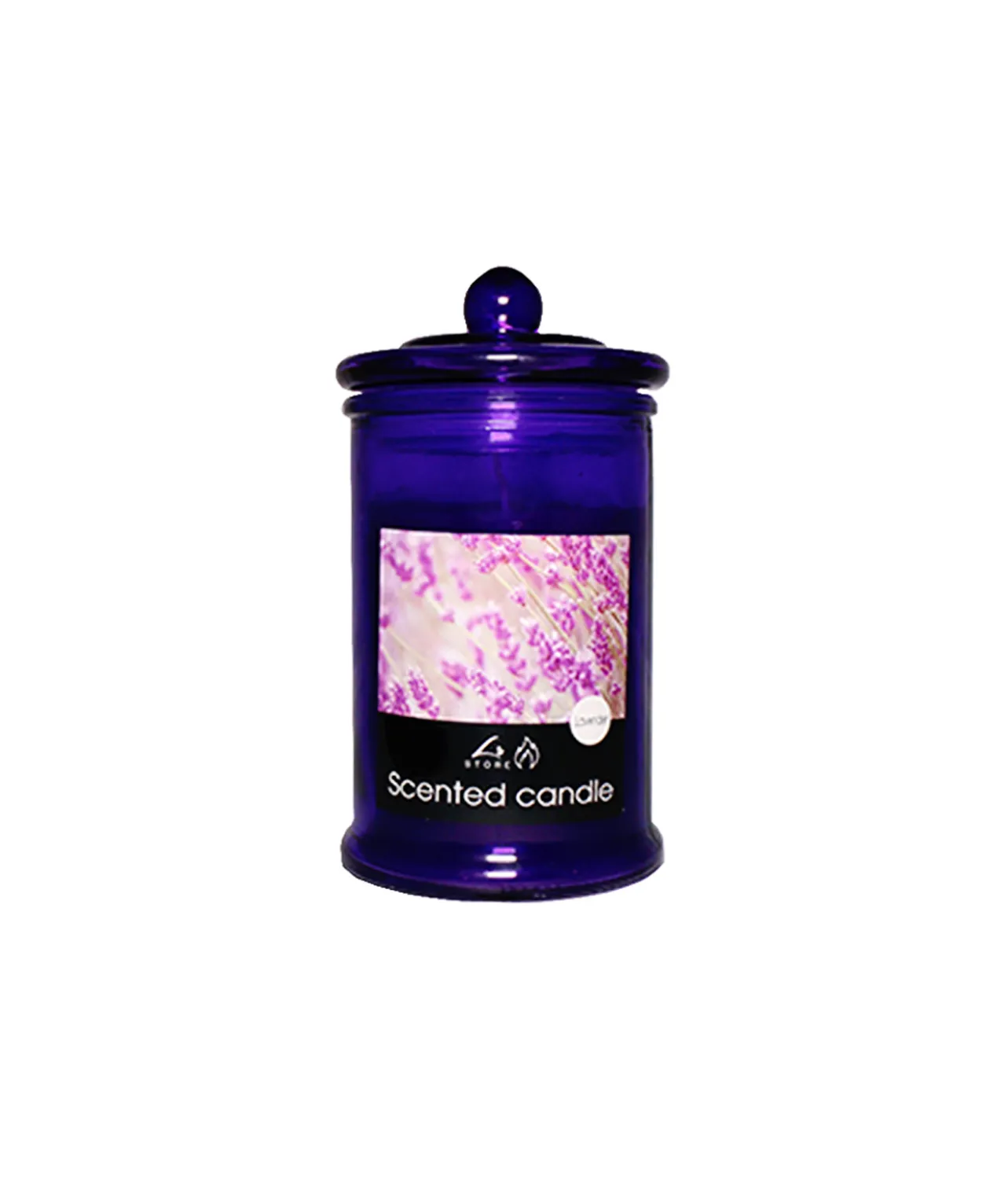 Lavander Scented Candle In Glass Jar