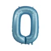 Light Blue Foil Matte Number 0
