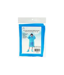 Light Blue Kids Rain Poncho 100g