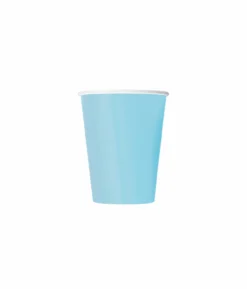 Light Blue Paper Cups 50x9oz