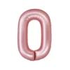 Light Pink Foil Matte Number 0